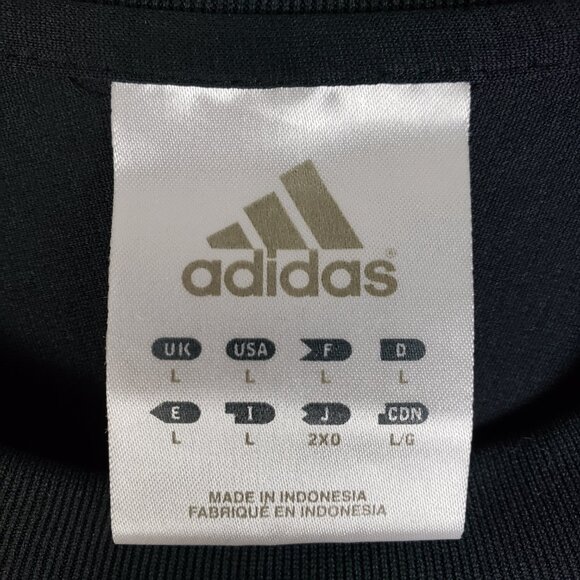 Vintage Adidas 3 Stripes Long Sleeve Shirt ClimaLite Activewear size L Y2K 2005 - Picture 4 of 11